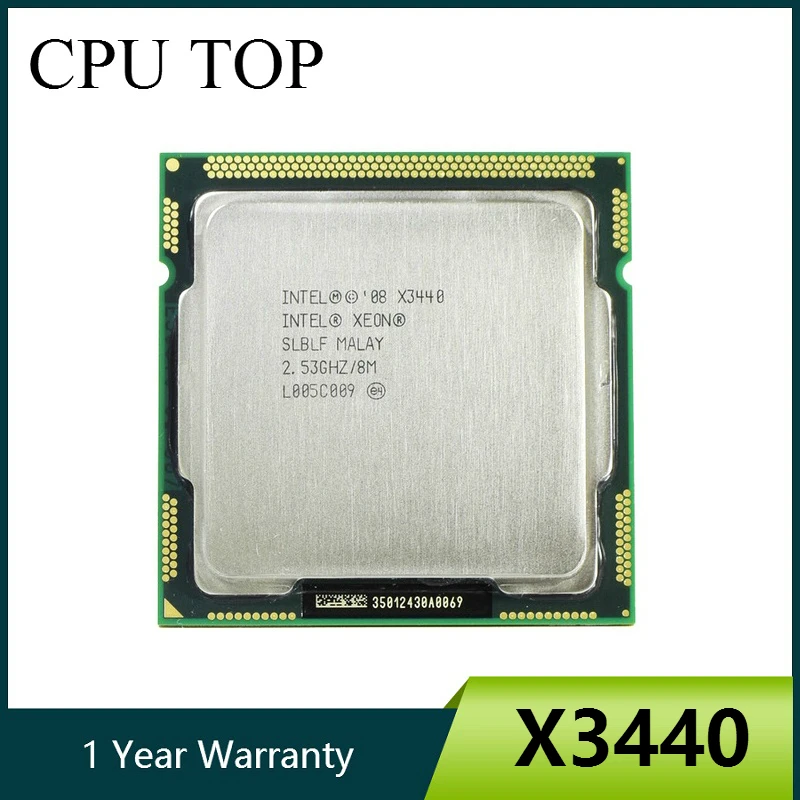 Четырехъядерный процессор Intel Xeon X3440 2 53 ГГц LGA 1156 8 Мб кэш памяти 95 Вт настольный I5