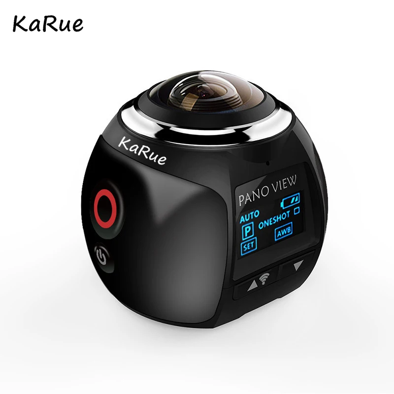 

Karue V1 Video Camera Mini Panorama VR Camera 2448*2448 Ultra HD 2.7K Wifi Waterproof Sports Camera 30m Diving Actoin Camera
