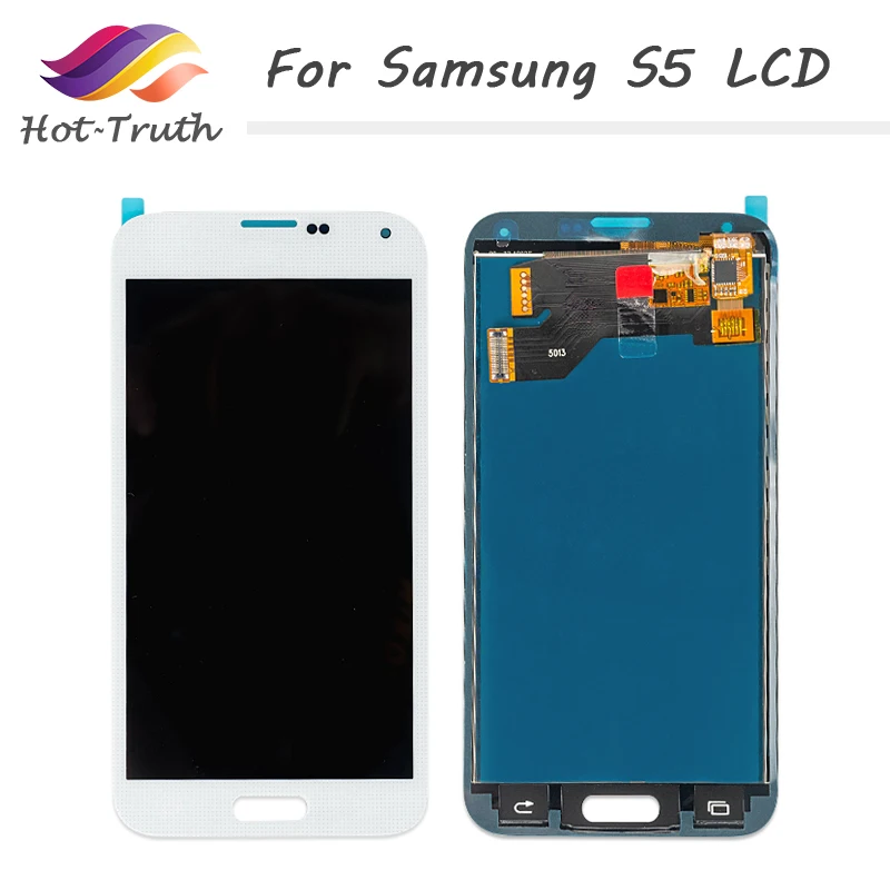 

Grade AAA+ 10PCS LCD For Samsung Galaxy S5 i9600 SM-G900 G900F LCD Display Touch Screen Digitizer Assembly With Frame