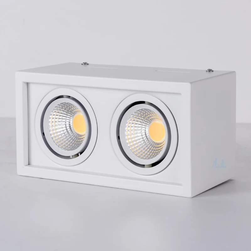 

1pcs COB LED Downlights10W 20W Surface Mounted dimmable LED Ceiling Lamps Spot Light square Rotation LED Downlights AC85-265