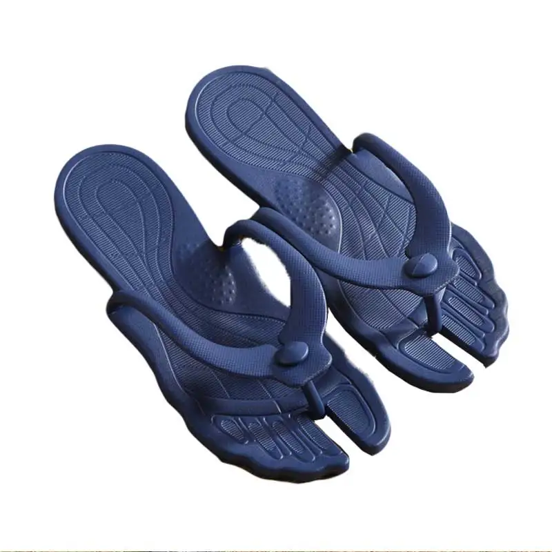 

Clearance Beach Navy Blue Slipper for Men Detachable Design Portable Flip Flop Anti Slip Sandal Outdoor Fashionable Shoes