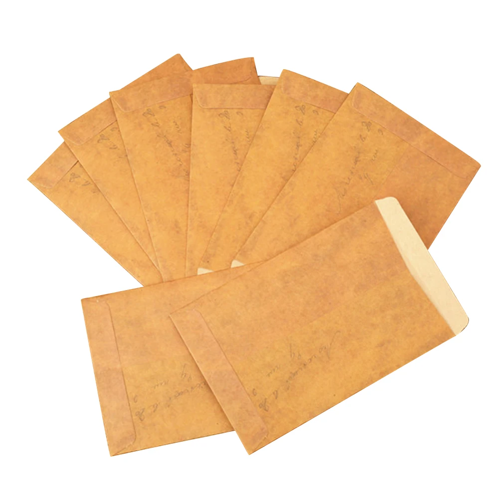 

50PCS Flat Jewelery Postcard Blank Envelopes Gifts Stationery Wedding Invitation Vintage Style For Handkerchiefs Paper Bags