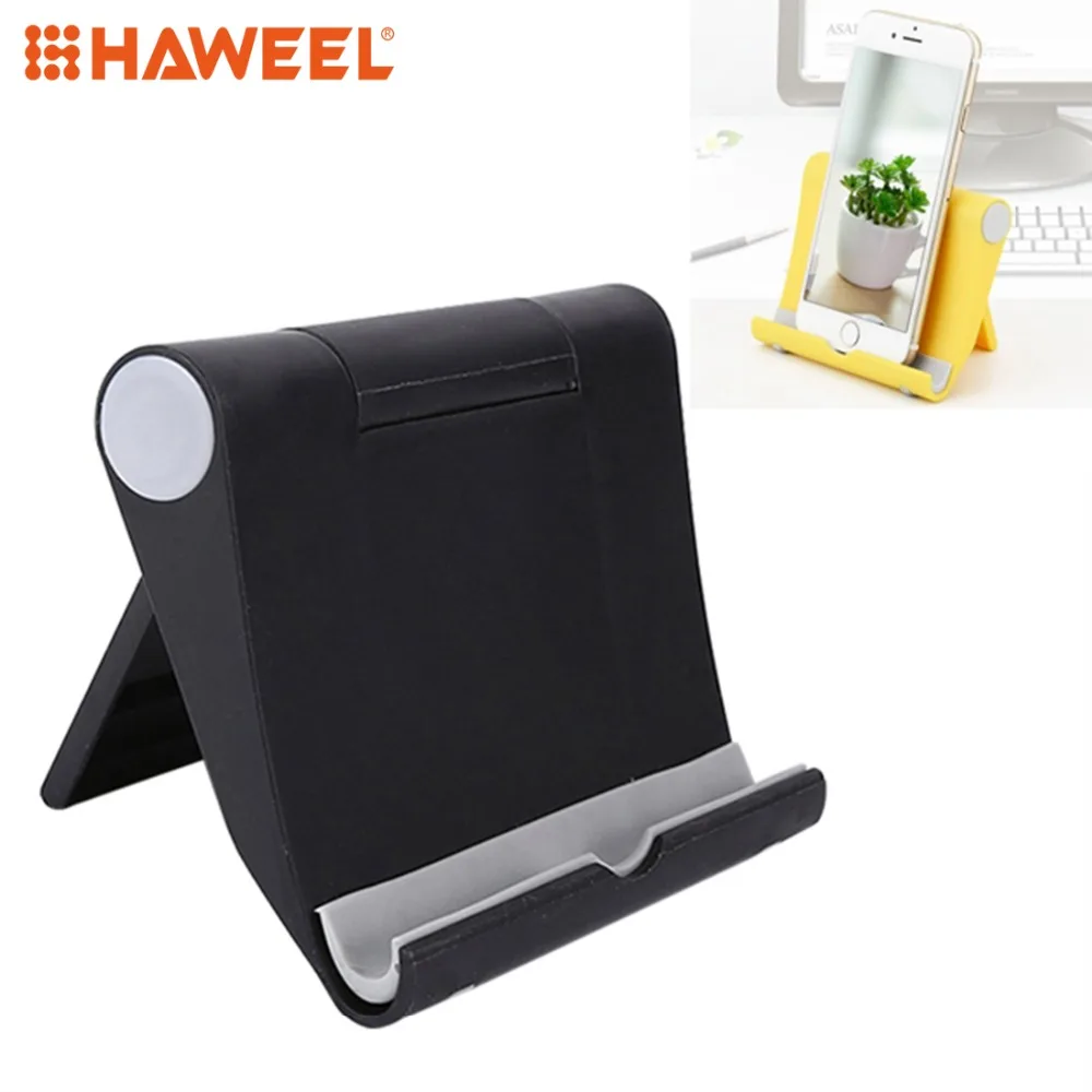 

HAWEEL Phone Holder Universal Foldable Multi-function Rotating Tablet PC Mobile Phone Desktop Bracket Lazy Man Holder