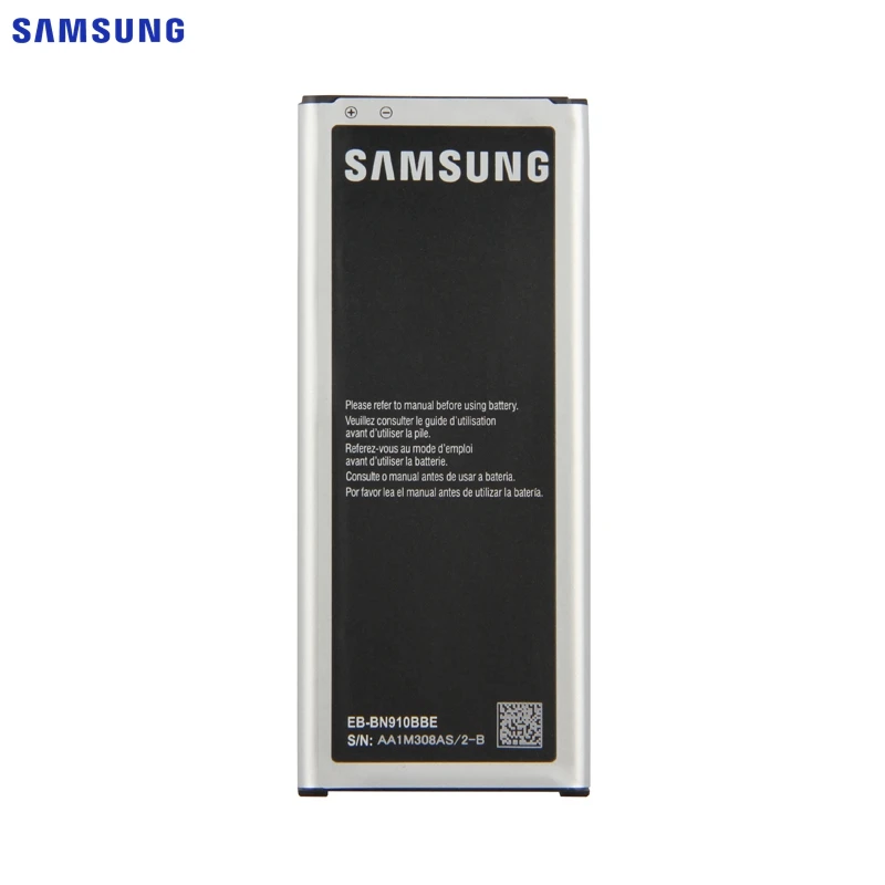 Оригинальная батарея samsung EB-BN910BBE EB-BN910BBK для samsung GALAXY NOTE4 N910a N910u N910F N910H N910V N910C NOTE 4 3220 мАч NFC