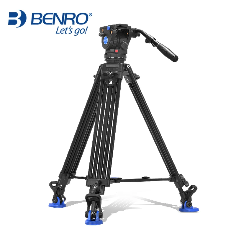  Benro BV6 Professional Tripod camera tripod/Video Tripod/Dslr VIDEO Tripod Fluid Head Damping for v