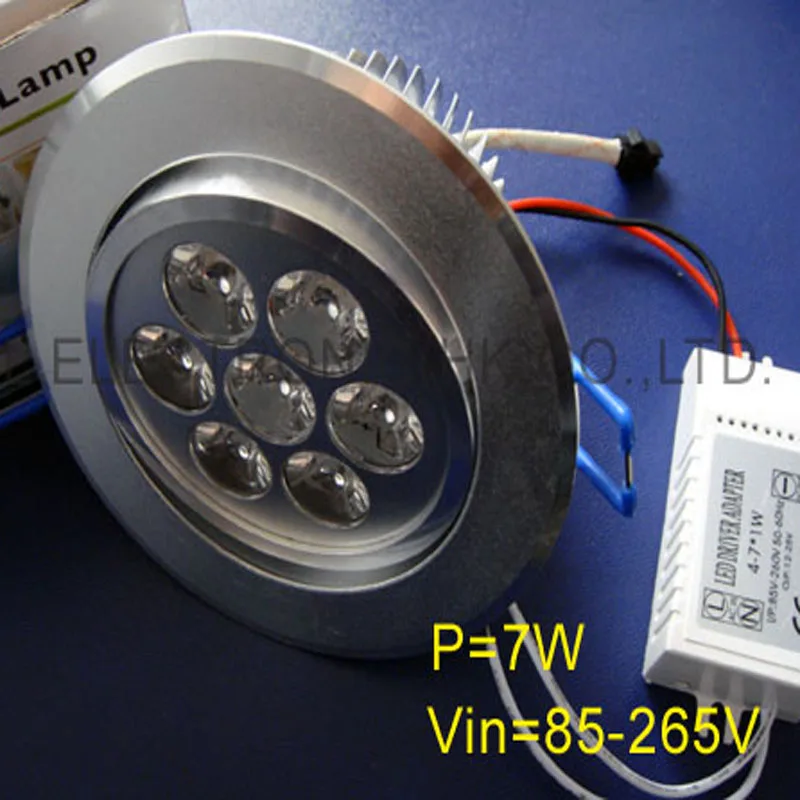 

High quality 7W high power led ceiling light ,hot selling 7w led ceiling lamps,LED Downlight 7w free shipping 5pcs/lot