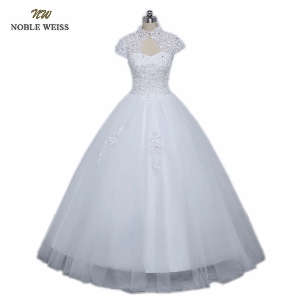 

NOBLE WEISS Ball Gown Wedding Dress High Quality Elegant Luxury Appliques Beading Custom Made Plus Size Wedding Gown