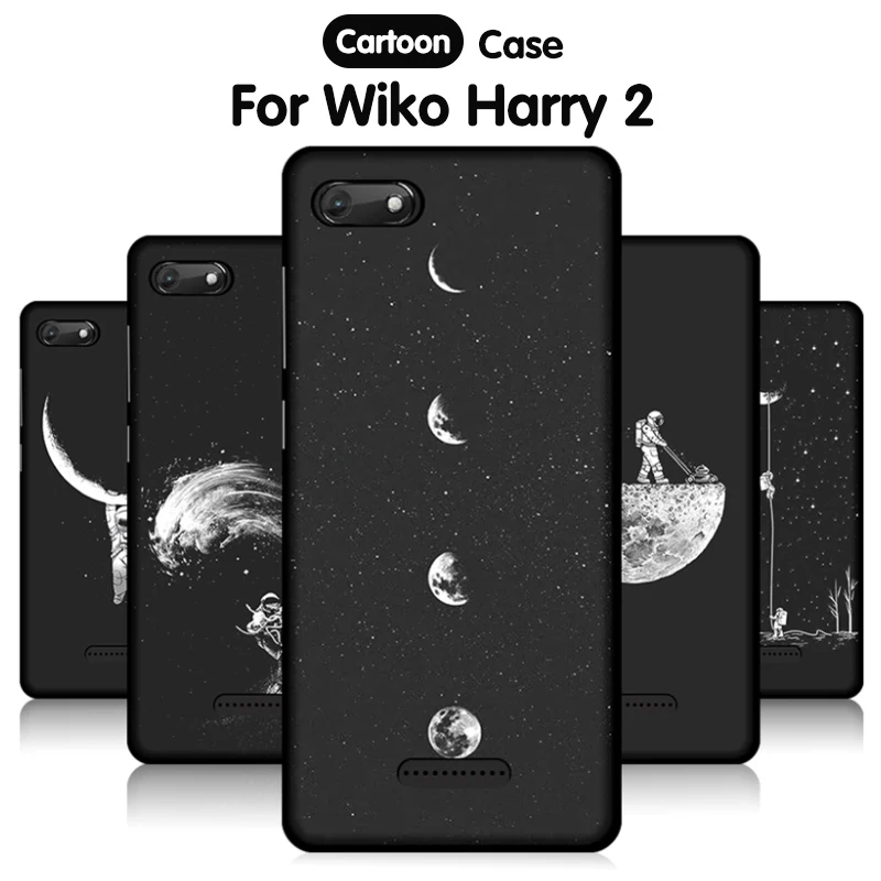 

EiiMoo 5.45 inch Phone Case For Wiko Harry 2 Cover Cartoon Cute Painted Tpu Soft Silicone Case Coque For Cover Wiko Harry 2 Case