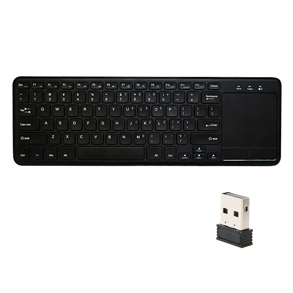 2.4G Wireless Keyboard Multi touch Touchpad Not Bluetooth Mini