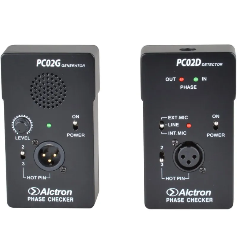 

Alctron PC02 audio phase checker test system fast test polarity of acoustic transducer microphone and electronic devices