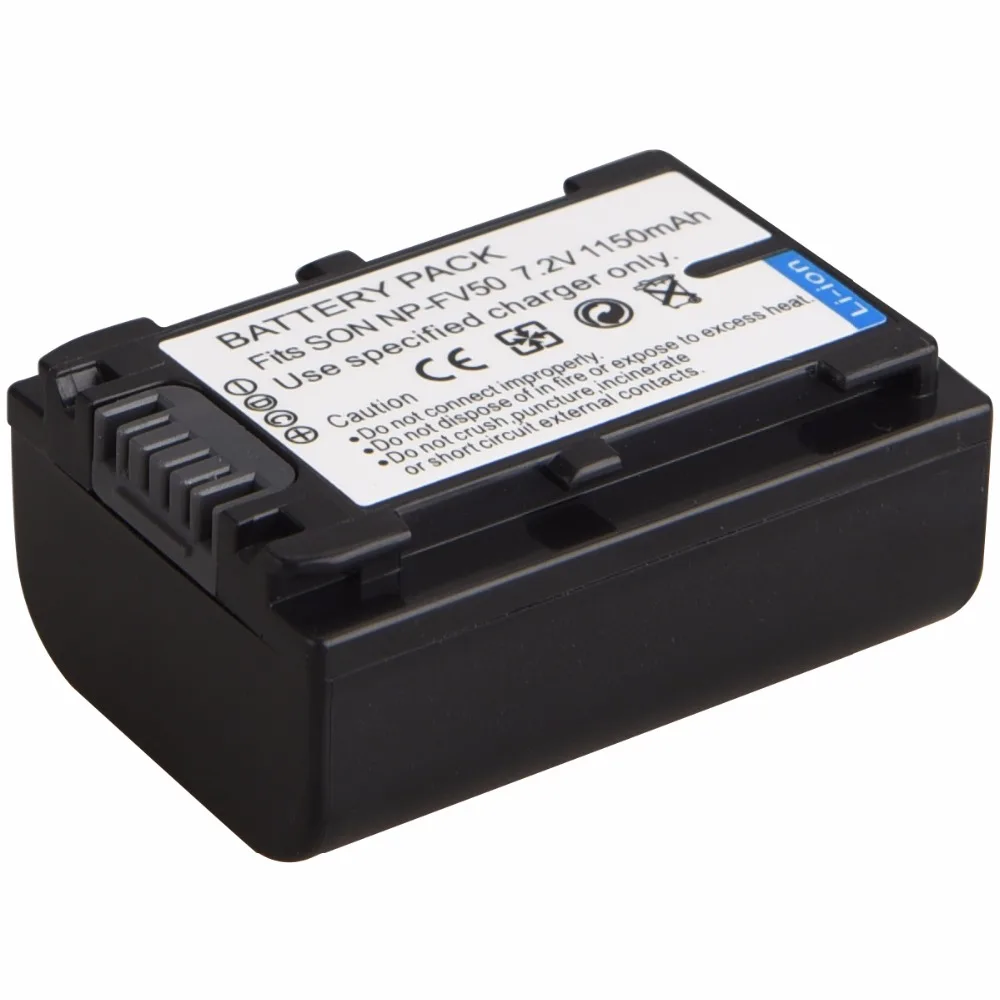 Аккумулятор цифровой камеры NP FV50 1150 мач 1 шт. аккумулятор для Sony HDR SR68 Bateria 2 шт.|digital