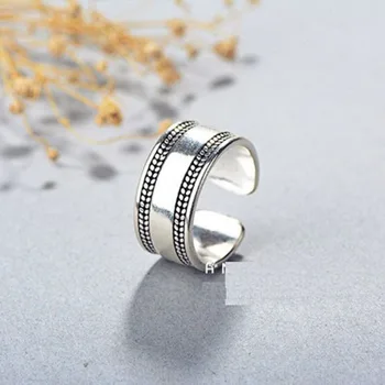 

New Fashion Vintage Large Opening Glossy Smooth Rings For Women 2020