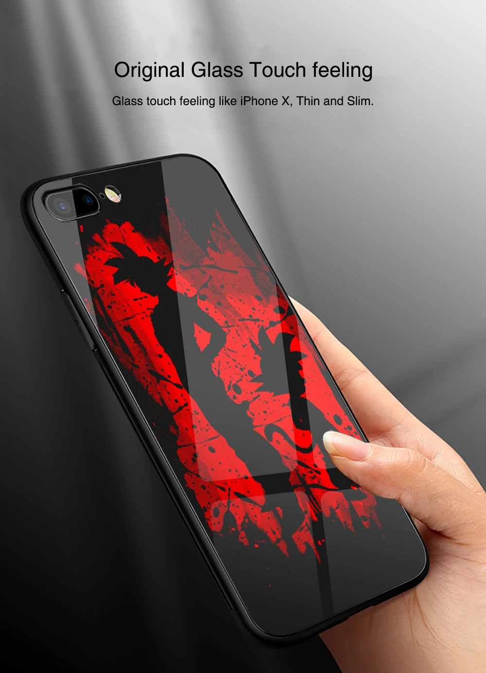 Finder чехол для iphone Xs чехол Dragon Ball Z Сон Гоку Стекло задняя крышка чехол для iphone 6, 6 S, 7, 8 plus X XR XS MAX 11 pro max