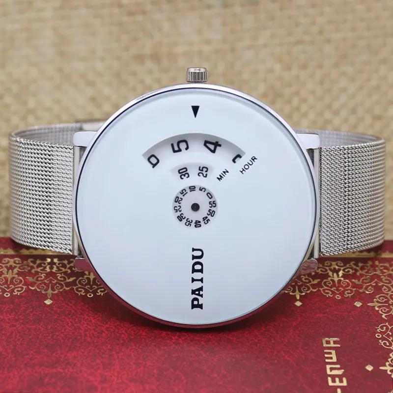 Модный бренд Для мужчин Бизнес Повседневное часы сетки Нержавеющая сталь джентльмен дизайн проигрывателя relogio masculino 2016 наручные часы PD02