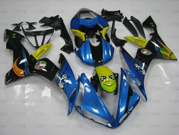 

for YAMAHA YZFR1 2004 - 2006 Fairings for YAMAHA YZFR1 2006 Blue Black Shark Fairings YZFR1 2004 Full Body Kits Unpainted