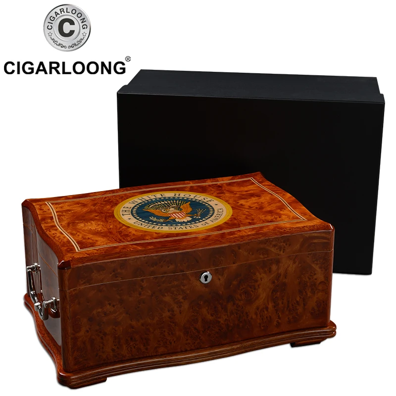 CIGARLOONG коробка для увлажнения сигары кедр большая емкость увлажнение шкафчик