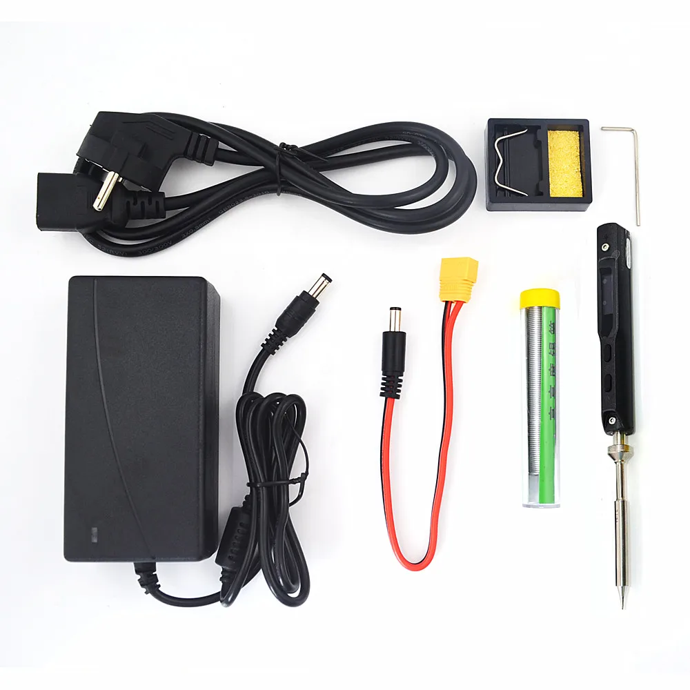  TS100 65W 240V Mini Electric Iron Tool Kit Digital OLED Display Adjustable Temperature and Welding 