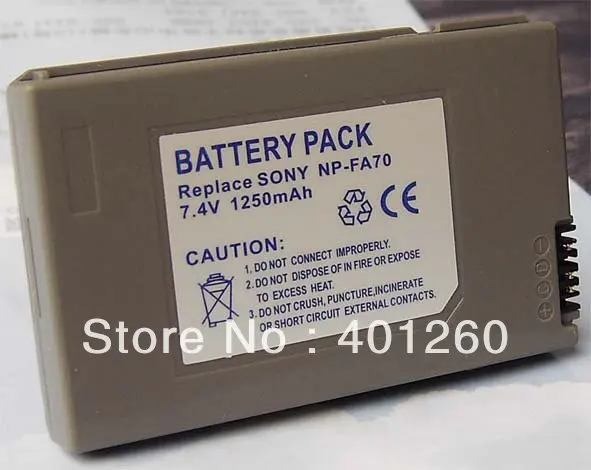 Аккумулятор sony np fa70