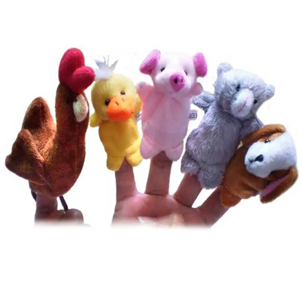 5 шт Лягушка, курица, мышь, животные, пальчиковые куклы, история, Сказочная детская сказка, идеальный подарок на день рождения, Рождество-17 M0 M09 - Цвет: Hen