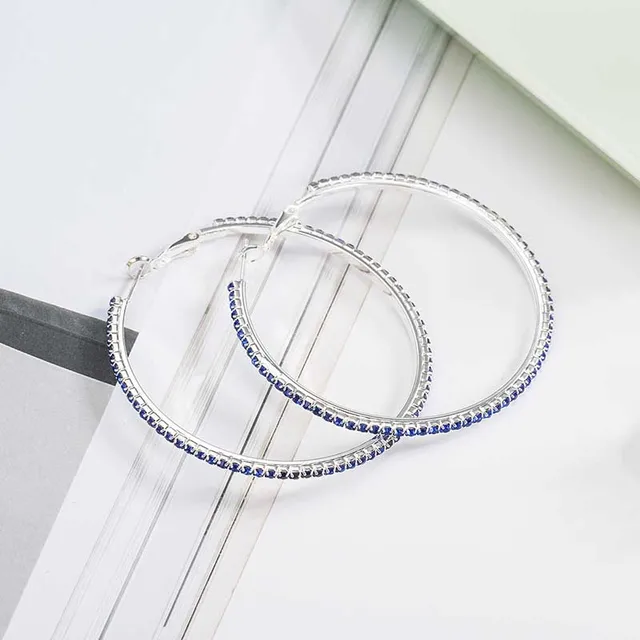 Фото женские классические серьги кольца yejewe маленькие и большие цена