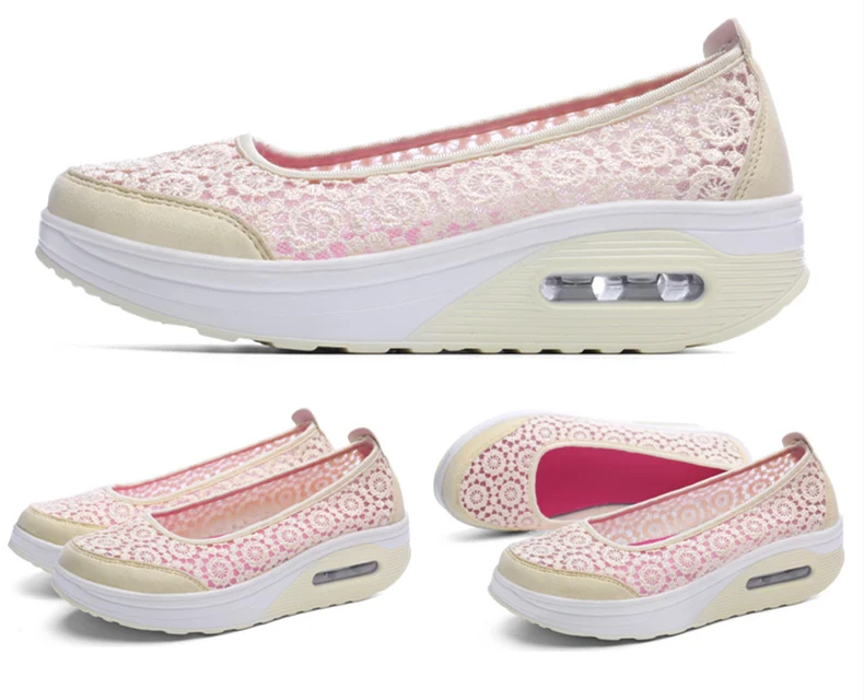 STS Brand Fashion Women Flat Platform Shoes Woman Breathable Mesh Bud silk Casual Shoes Moccasin Zapatos Mujer Ladies Boat Shoes (13)