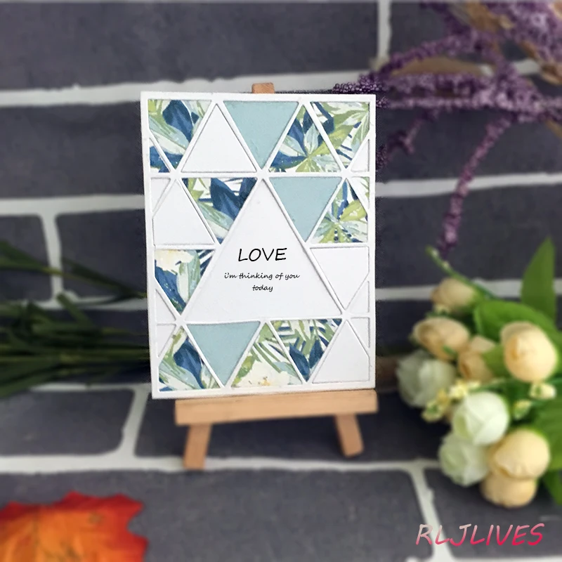 

Triangle Frame Metal Cutting Dies Stencils for DIY Scrapbooking Stamp/photo album Decorative Embossing DIY Paper Cards