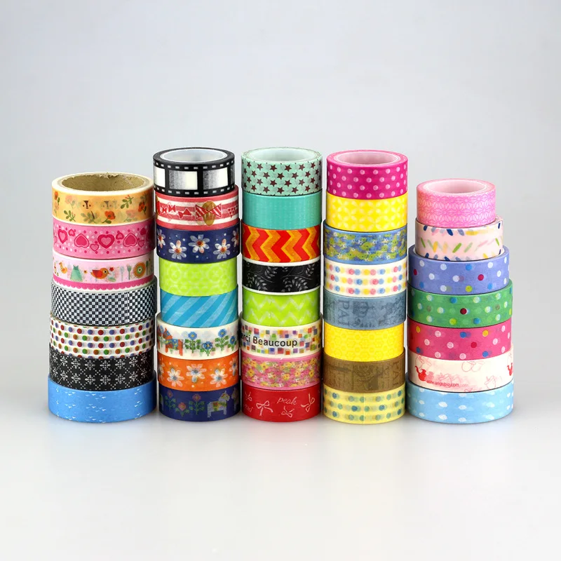2X 15mm Tape mix different designs by random Print Scrapbooking DIY