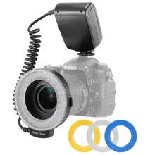 Камера макро светодиодный Кольцевая вспышка светильник скорость светильник с ЖК-дисплей Экран Дисплей для цифровой зеркальной камеры Canon Nikon sony Olympus Panasonic Pentax DSLR Камера s