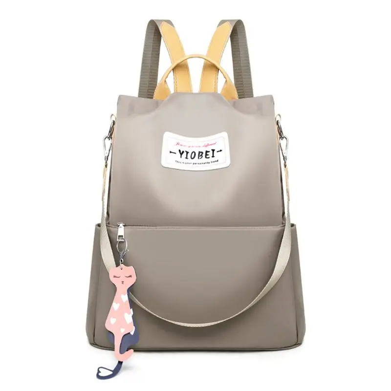 Модный женский рюкзак, женский рюкзак, водонепроницаемый нейлоновый школьный рюкзак, противоугонная сумка на плечо