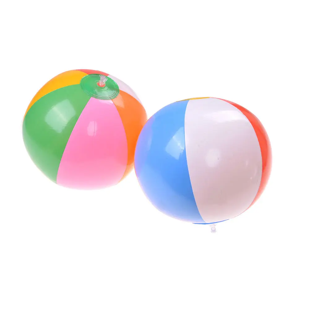 28cm Inflatable Colored Beach Sport Ball Balloons Swimming Pool Play