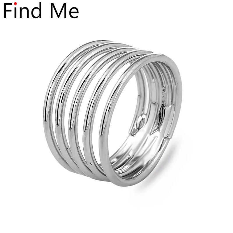 Женские многослойные кольца Find Me винтажные медные золотого цвета в стиле бохо