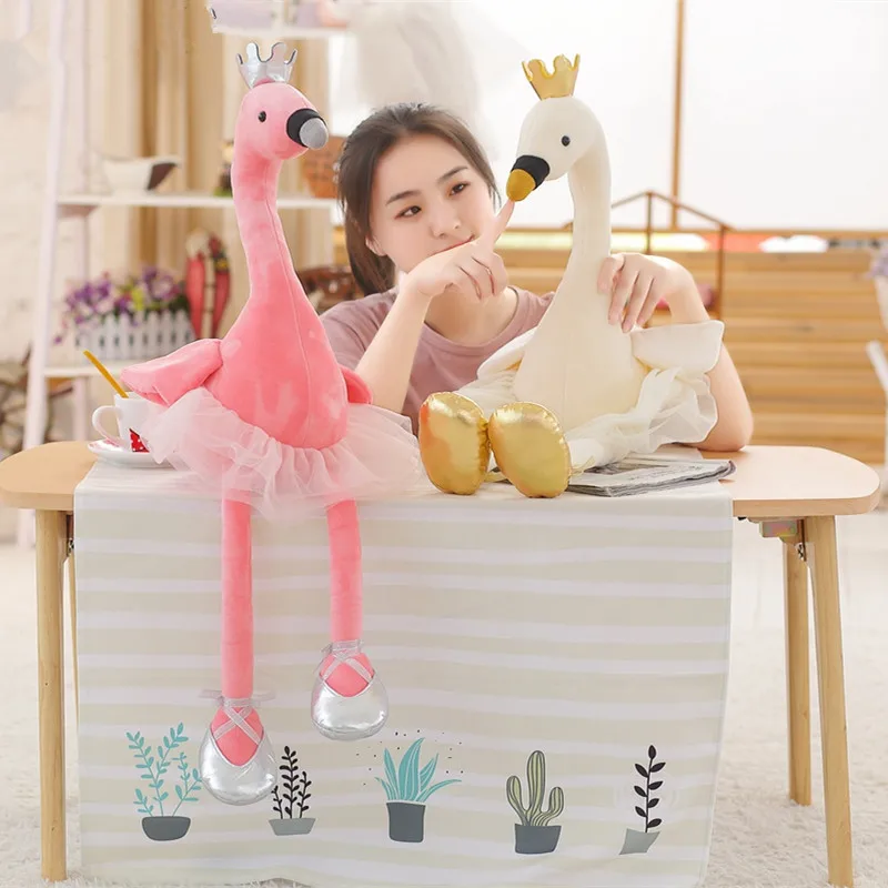 

MIAOOWA 1PC 50/80/110CM Giant Lovely Swan Plush Doll Cartoon Animals Toys Soft Pillow Cushion Kids Toy Children Birthday Gifts