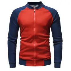 Флис лоскутное свитер с капюшоном модный бренд Мужская одежда Анорак на молнии осень теплая Повседневная рубашка XZ383