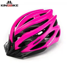 KINGBIKE Сверхлегкий велосипедный шлем женский розовый велосипедные шлемы дорожный человек Capacete для велосипедного спорта интегрированный литой шлем MTB