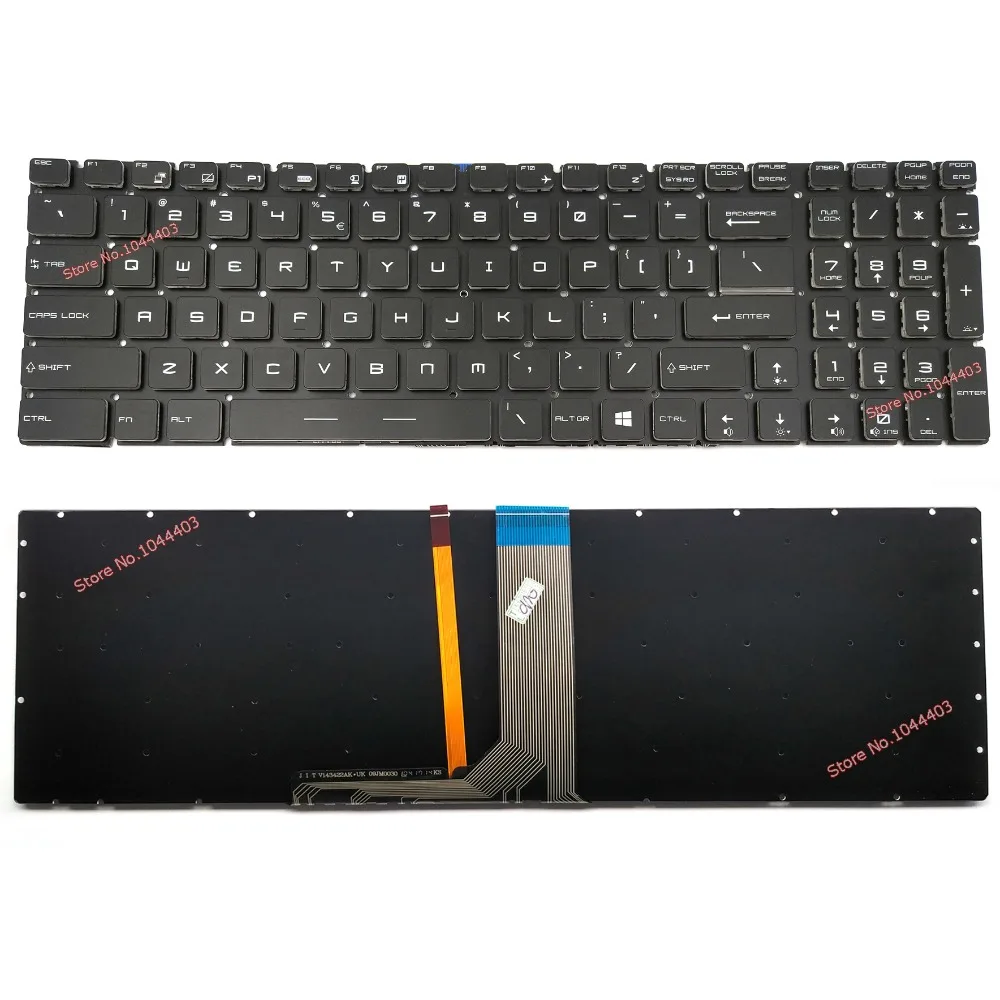 

New laptop keyboard for MSI GL62 GL72 6QC 6QD 6QF Black Colorful Backlit Crystal Keys