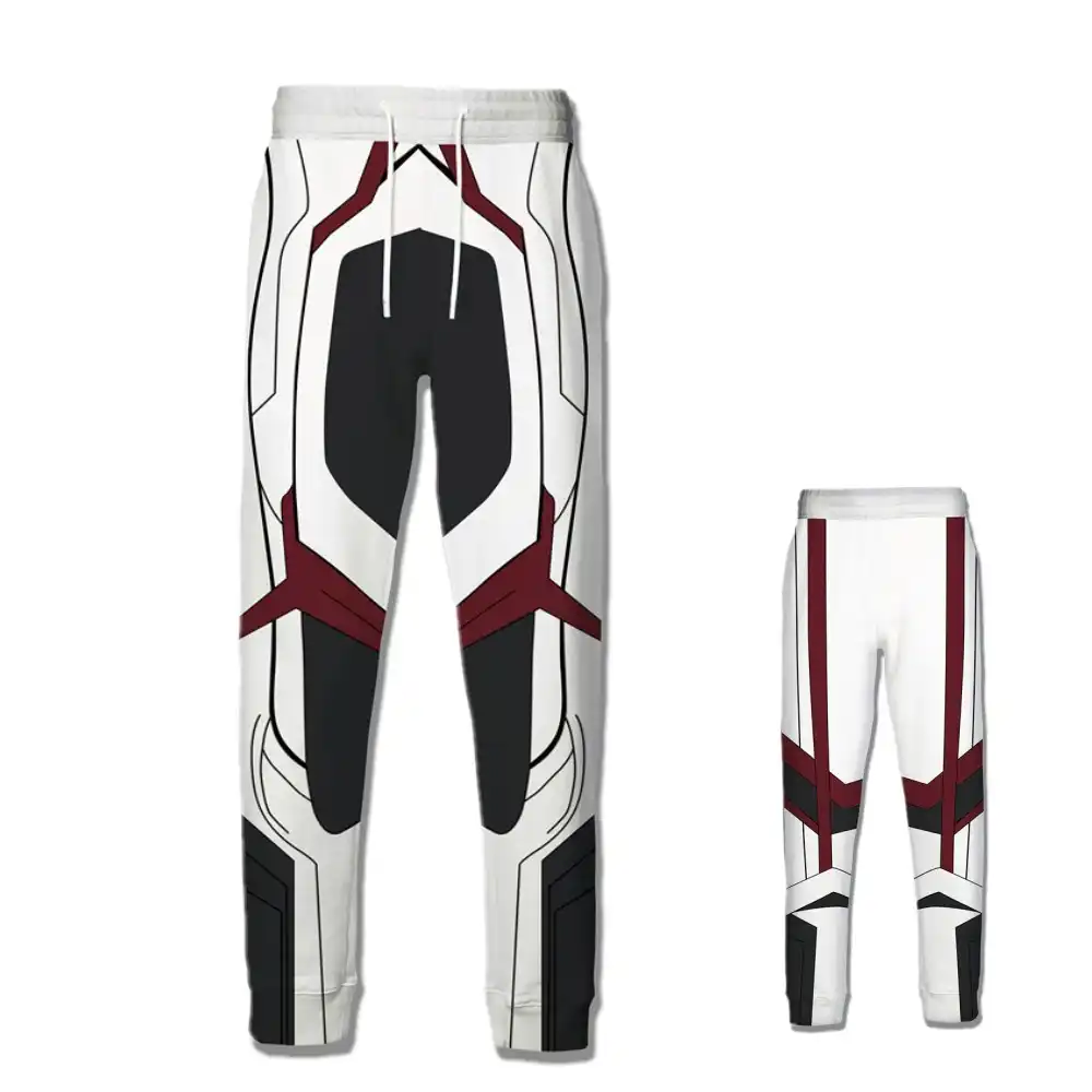 Avengers Endgame Quantum Realm Sweatshirt Advanced Tech Hoodie Cosplay Costumes Jacket Sweatpant Joggers Pants -