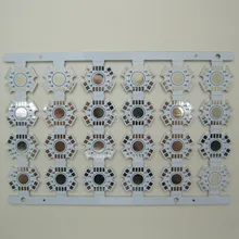 120 шт./лот Высокая мощность RGBW светодиодный излучатель лампа база алюминиевая печатная плата 20x15 мм белый и черный цвет на выбор