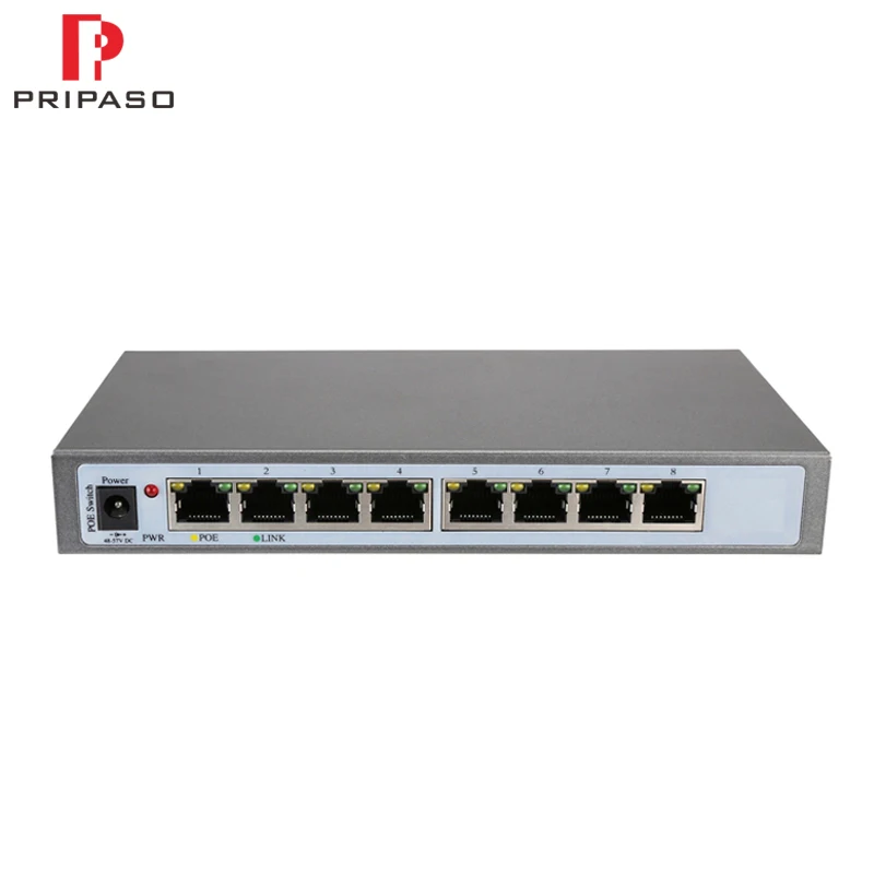

10/100/1000M 8 Port Gigabit PoE Switch AP Manager RJ45 Uplink POE Switch Network Of ompatible network cameras and wireless AP