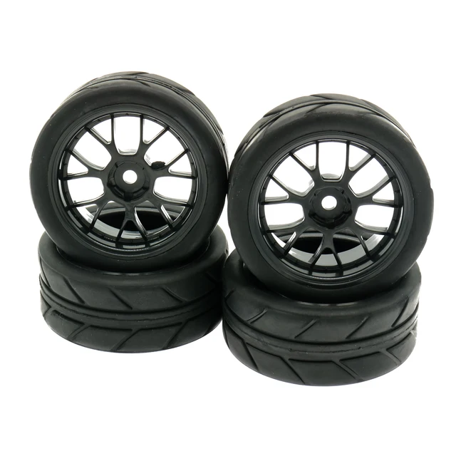 Best Price RCAWD 4PCS/Set Wheel Rim Tyre/tire Set 1:10 On Road Diameter 63mm Toys Model Car C20705 C20709 RC Parts