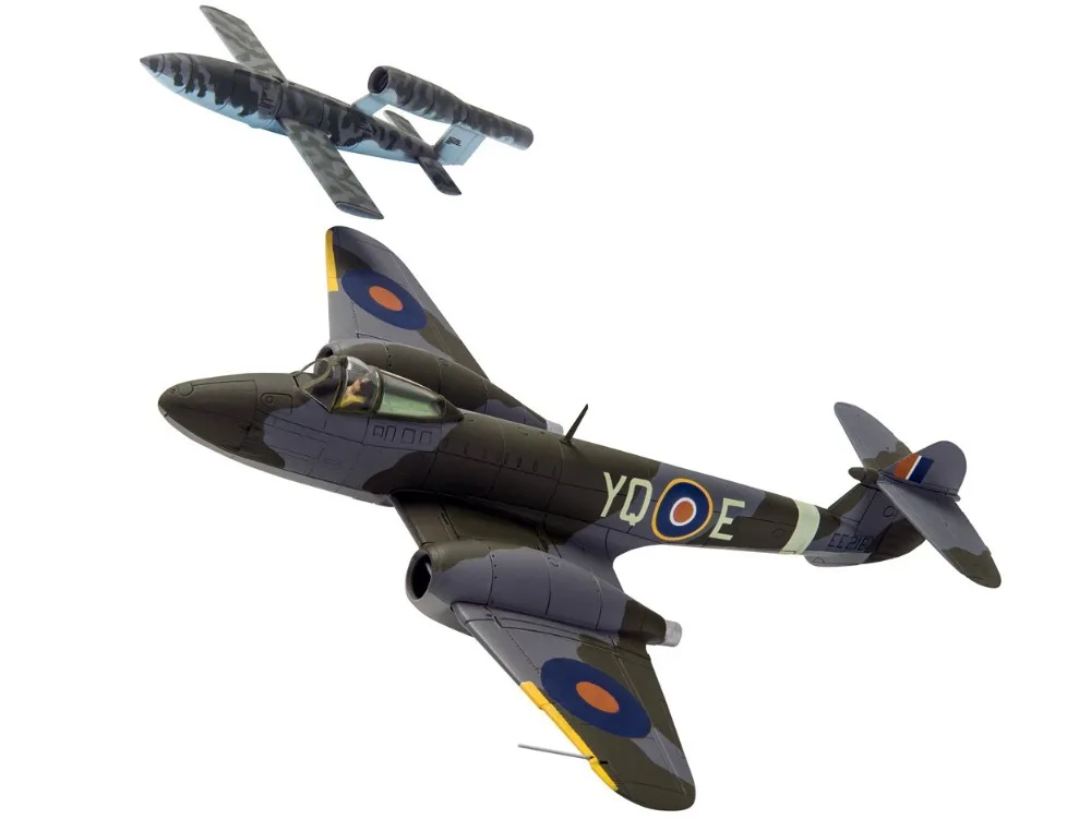 

rare Fine Corgi 1/72 Gloucester Meteor F.1 fighter + Intercept V1 missiles AA27403 Alloy aircraft model Collection model Holiday