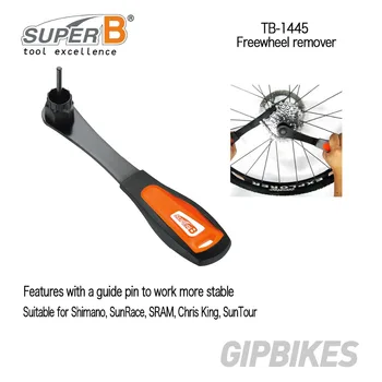 

Super B Cycling Repair Freewheel Tools Kit for Cassette Remover Center Lock Disc Brakes Installer TB-1445