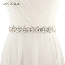 Элегантный благородный свадебный пояс для невесты горный хрусталь с жемчугом Леди Вечерние вечернее платье, расшитое кристаллами ремни пояса с Opals Женщины Девушки