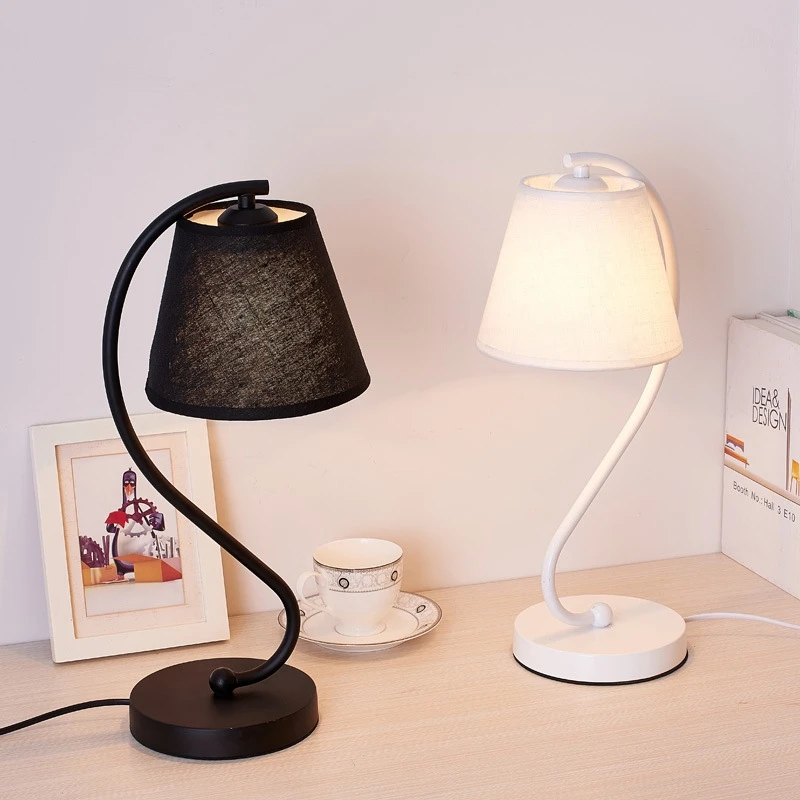 Nordic LED Table Lamp Contracted Modern Creative Cloth Desk Light Study Bedroom Bedside Lighting Indoor Living Room Decora Lamp (16)