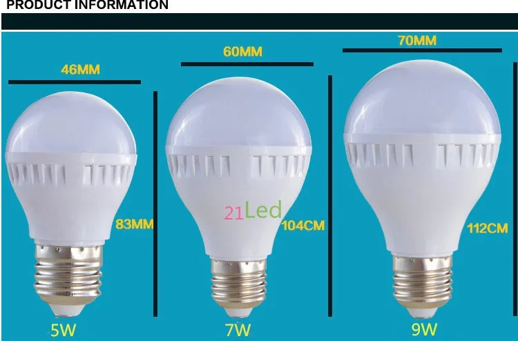 Горячая Распродажа светодиодный ламповый светильник 2835 SMD СВЕТОДИОДНЫЙ ламповый светильник 5 Вт/7 Вт/9 Вт/25 Вт E27 AC110V 220 в холодный теплый белый светодиодный энергосберегающий