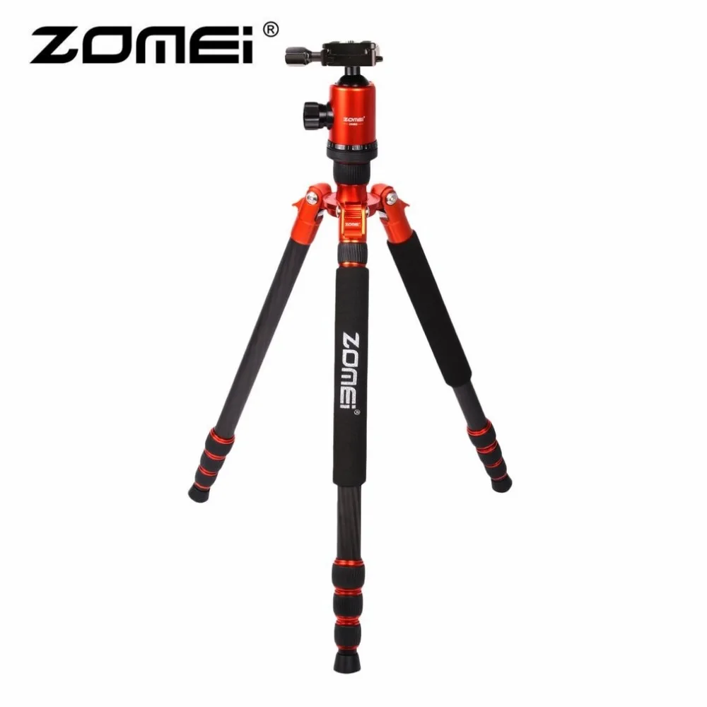 

Zomei Z888C Carbon Fiber Travel Tripod Ball Head Carrying Bag Quick-Release Plate Monopod for DSLR SLR Camera 5 Colors