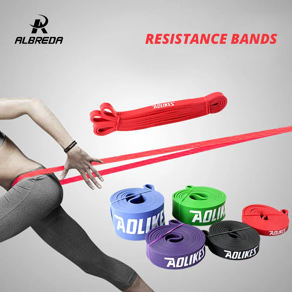 

ALBREDA NEW Fitness Band Gym Equipment Expander Resistance Rubber Band Workout Resistance Rope Exercises Pull Up Strengthen