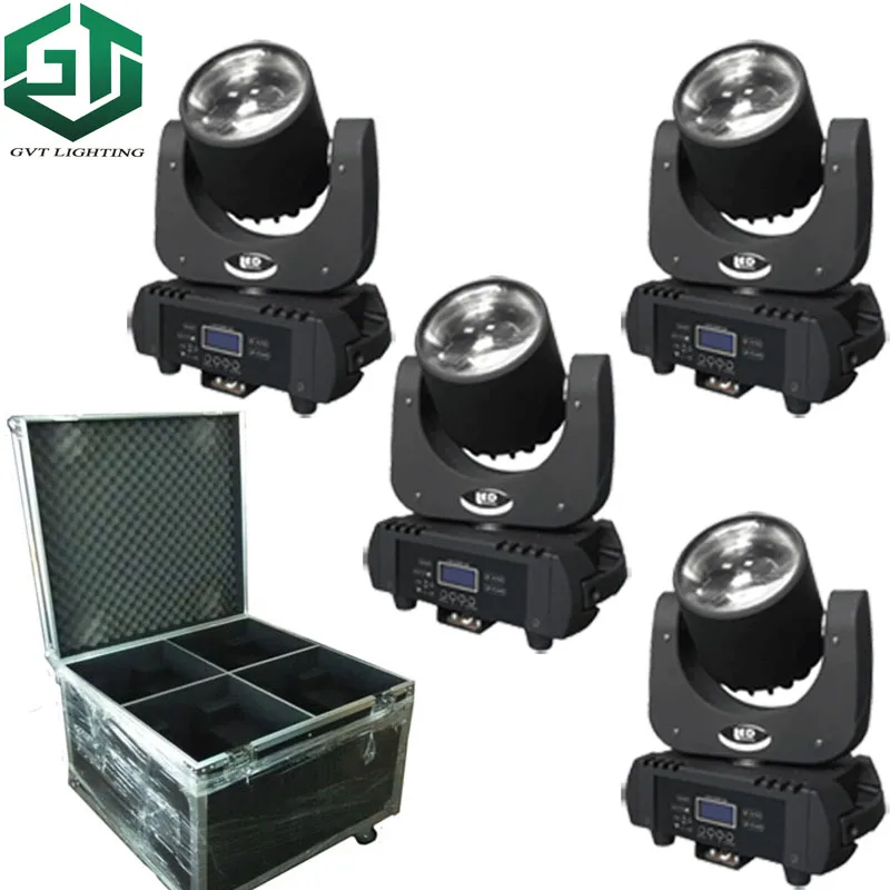 

4pcs/lot with flightcase packed 60W LED Moving head beam light for party DJ stage studio bar Disco luminaires theatre project