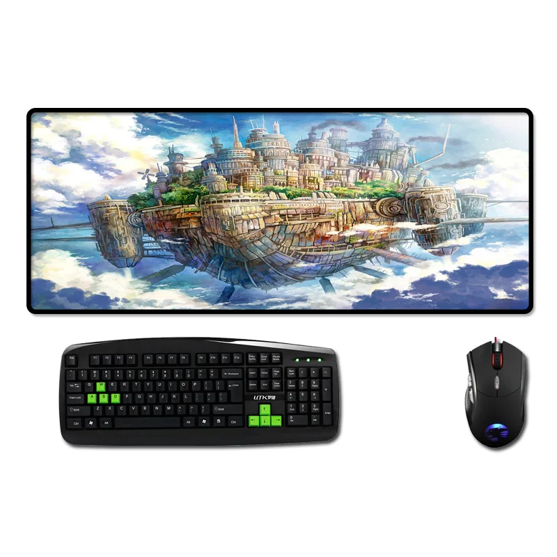 

Mairuige Funny Beautiful Pattern Anime Scenery City In The Sky Photo Printing Pad Mouse To Decorate The Desktop for Game Player