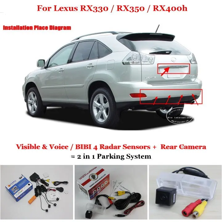 Liislee Car Parking Sensors + Rear View Camera = 2 in 1 Visual / BIBI