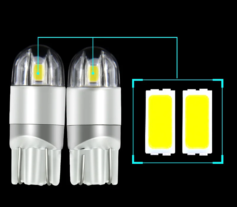 2x W5W LED 12 В T10 лампы для Автомобилей 168 194 Поворота Боковой Лицензии пластины автомобиля парковка Туман свет габаритный фонарь НАО Прибытие